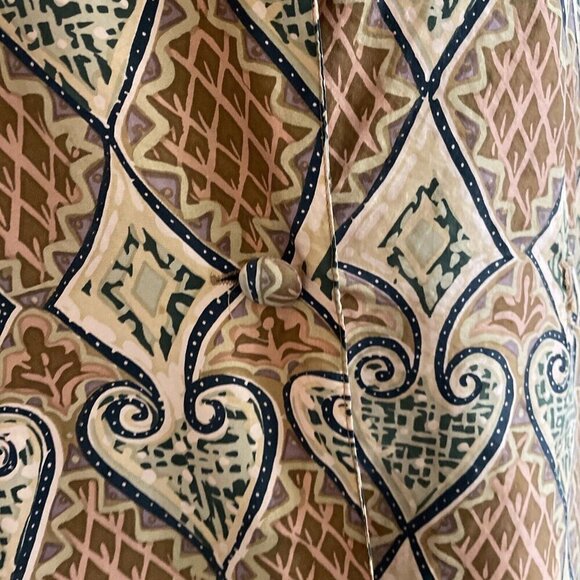 Vintage Bogari 100% Silk One Button Abstract Multi Color Blazer Women's S (C4) - Picture 3 of 12